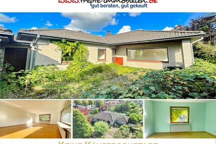 Winkelwalmdachbungalow im Dornröschenschlaf sucht Familie zum Wachküssen * Schatz im Garten inkl. * - Bad Bramstedt