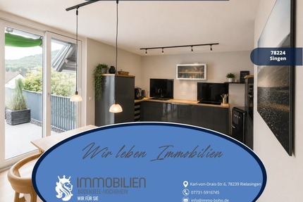 Hochwertige Maisonette mit Loftfeeling, Design-Elementen & Panorama Sonnenterrasse - Singen