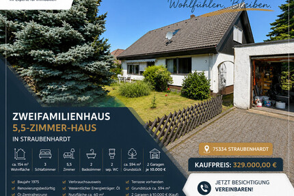 Reserviert - 1-2 Famhaus in sehr toller Lage - Straubenhardt