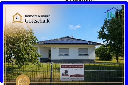 Ländliche Ruhe trifft moderneTechnik- Energiesparender Neubau-Bungalow - Falkenberg
