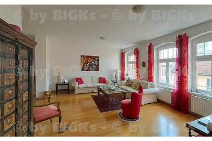 BIGKs - Halle - Giebichenstein LUXUS: Vollmöblierte 3 Raumwohnung mit Balkon (-;)
