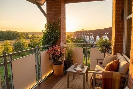 3-Zimmer-Wohnung Süd-Westbalkon Stellplatz Neumühler See Ruhige Wohnlage - Schwerin Friedrichsthal