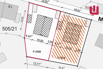 WINDISCH - Attraktives Baugrundstück mit Altbestand & Baugenehmigung für 2 DHH in Grafrath!