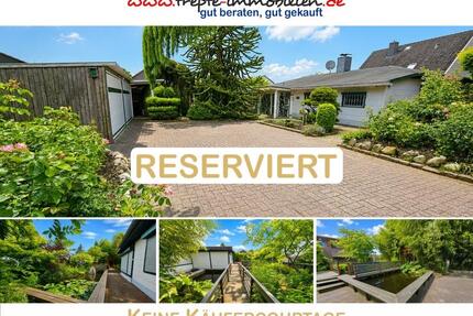 Traumhaftes Gartenparadies in ruhiger Sackgassenlage – Charmanter Bungalow mit großem Potential ! - Alveslohe