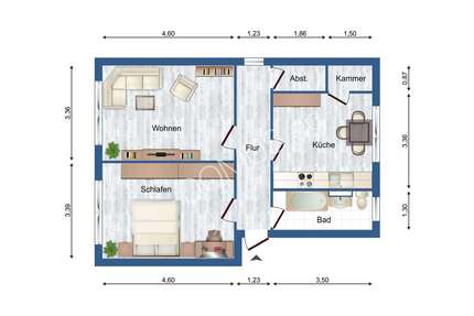2 Zimmer Wohnung mit Einbauküche! - Galenbeck