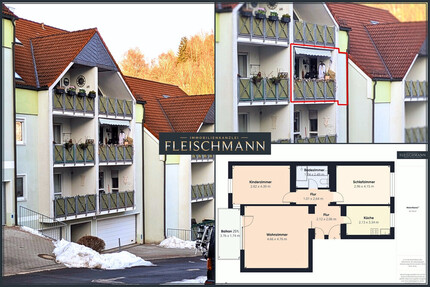 Renditestarke 3-Zimmer-Wohnung in Hirschbach – gepflegte Kapitalanlage mit Langzeitmieter - Schleusingen / Hirschbach