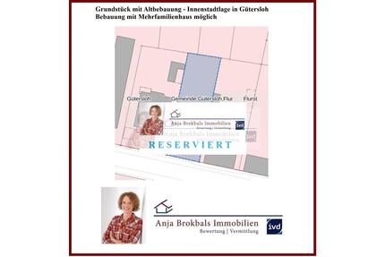 Grundstück Nähe Theater Gütersloh Anbau oder Neubau 1-FH oder MFH provisionsfrei für Käufer