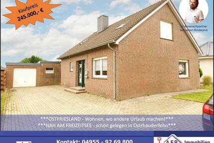 ***Einfamilienhaus - nah an Freizeitsee - auf ca. 860 m² Grundstück*** - Ostrhauderfehn